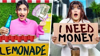 Who Can Make The Most MONEY In 24 Hours Challenge SAMREEN ALI [upl. by Seebeck]