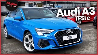 2021 Audi A3 TFSI e S Line Sportback  Turbo Blue [upl. by Alleunam107]