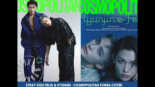 Stray Kids Hyunjin Felix  Cosmopolitan Magazine Flip Through [upl. by Nalim]