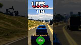 From Smooth 100 FPS to Laggy 1 FPS in GTA 5 😅 Viral GTA5 Shorts [upl. by Arinaj]