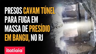 POLÍCIA DESCOBRE TÚNEL EM PRESÍDIO DE BANGU NO RJ PARA FUGA EM MASSA [upl. by Aicertal]