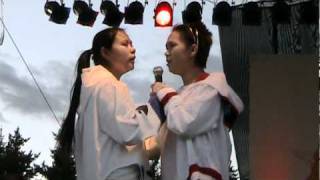 Nain Drum Dancers  Throat singing Innu Nikamu 2010 [upl. by Anicul845]