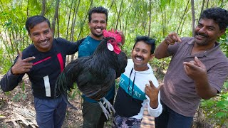 ঝাউবনে দেশি মুরগি রান্না করে খাওয়া  Country chicken curry recipe  Deshi morog recipe village style [upl. by Naharba]