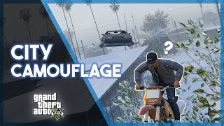 GTA 5 Online  City Camouflage in the Snow Blade Runner Recreation Chases and Funny Moments [upl. by Jayson911]