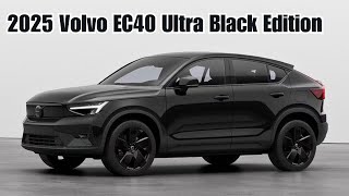 2025 Volvo EC40 Ultra Black Edition Single Motor RWDWalkaround Review InteriorExterior Details [upl. by Airrat]