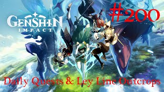 Genshin Impact Walkthrough Part 200  Daily Quests amp Ley Line Outcrops 68 No Commentary [upl. by Aikemal50]