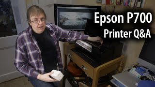 Epson SCP700 printer Q and A  featuresuse for the A313quot pigment ink printer for best results [upl. by Doe307]