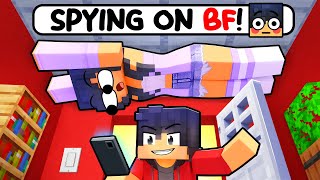 SPYING on my BOYFRIEND in Minecraft [upl. by Avivah22]