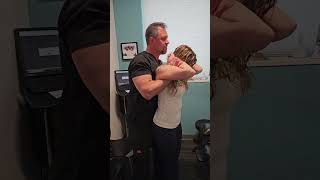 Chiropractic Adjustment  Standing Thoracic Lift [upl. by Aitam347]