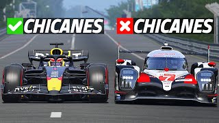 Can An LMP1 Beat An F1 Car CUTTING The CHICANES [upl. by Nayarb285]