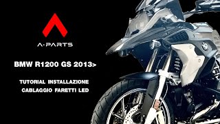 BMW R1200 GS  tutorial installazione cablaggio faretti led [upl. by Arim]