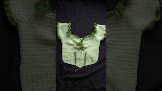 Crochet Victorian Corset Top 💚🍀 shorts crochet [upl. by Feltie]