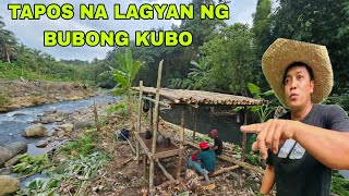 Tapos na ang Bagong Bubong sa Bagong kuboSimpleng Kubo sa gitna ng IlogBUHAY PROBINSIYA [upl. by Stavro]