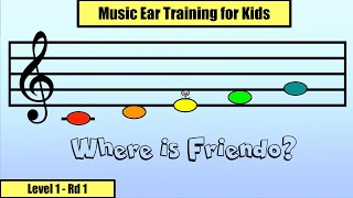 Solfege Ear Training for Kids  LEVEL 1  RD 1  So amp Mi [upl. by Hagar]