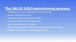 Configuring Your SALUS SOLO Thermostat [upl. by Sasnett]