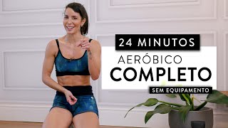 Treino CARDIO completo 24 minutos para QUEIMAR GORDURA  Carol Borba [upl. by Fanechka]