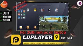 HOW TO DOWNLOAD LDPlayer 9 IN PCLAPTOP  LDPlayer 9 Version For Low End PC For FREE FIRE  2GB RAM [upl. by Inoliel]