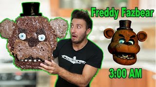 HE CAME TO MY HOUSE 3 AM GIANT FREDDY FAZBEAR CHOCOLATE DIY  FREDDY FAZBEAR HATES CHOCOLATE [upl. by Aihseym]