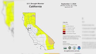 Parts of Central Valley show abnormally dry on US Drought Monitor [upl. by Ellen]