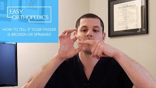 How to tell if your finger is broken or sprained or jammed [upl. by Yellat]