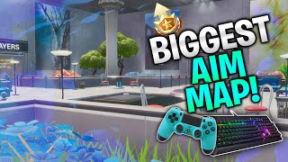 The Biggest AIM Map Improve Your Aim Fast on Controller Keyboard and Mobile Fortnite Creative [upl. by Deana]