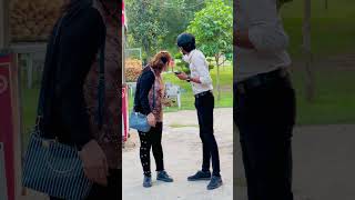 Aunty reaction 😂 wait for end 🤣 auntyprank nazimprank funny [upl. by Gorges]