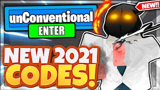 2021 ALL NEW SECRET OP CODES unConventional Roblox [upl. by Atnohsal]