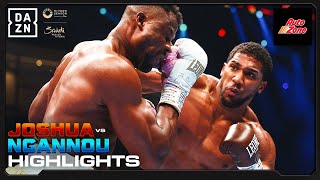 KNOCKOUT CHAOS  Anthony Joshua vs Francis Ngannou Fight Highlights [upl. by Amik]