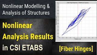 85  Nonlinear Structural Modeling  Part 20  Fiber Hinge Results after Nonlinear Analysis in ETABS [upl. by Eimot537]