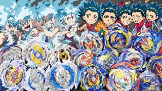 FINAL VALT VS LUI  All Valkyrie Evolutions VS All Longinus Evolutions  Beyblade Burst Team Battle [upl. by Saucy958]