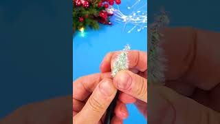 DIY Mini Christmas Tree pipe cleaners limpiapipas [upl. by Lakim]