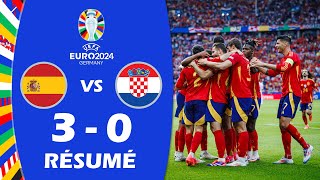 Espagne contre Croatie 30 Résumé  UEFA Euro 2024 [upl. by Fokos]