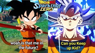 Characters meet their FuturePast Self  Dragon ball Sparking ZERO unique interactions [upl. by Aiasi]