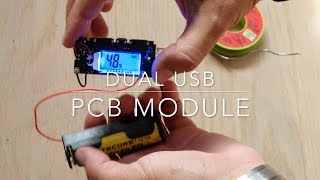 Dual USB 18650 PCB power module 5V [upl. by Aisset957]