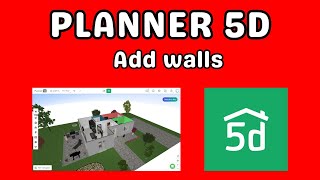 Planner 5D add walls [upl. by Mackey]