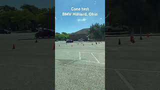 Cone positions  maneuverability test  Hilliard BMV Ohio trending viral youtubeshorts shorts [upl. by Darice154]