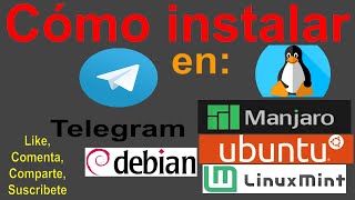 🚀🛸🐧Como instalar Telegram en Linux Manjaro 👌Ubuntu Mint Debian etc [upl. by Courtney492]