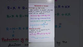 PREPARATION OF AMINES BY AMMONOLYSIS OF ALKYL HYALIDES AND REDUCTION OF AMIDES BSc Second year [upl. by Niarb174]