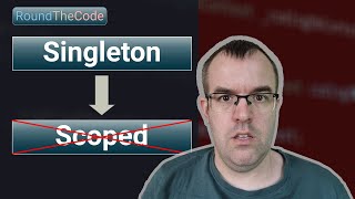 Why singleton hates scoped injection in NET dependency injection [upl. by Noonberg]