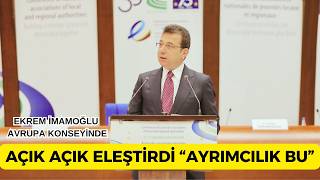 EKREM İMAMOĞLU quotMÜLTECİLERDE AVRUPA’NIN YAKLAŞIMI DEMOKRATİK DEĞERLERİ ZEDELEYEN NOKTAYA GELMİŞTİRquot [upl. by Vandervelde]