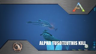 Ark Survival Evolved  Alpha Tusoteuthis kill [upl. by Ayhdnas]