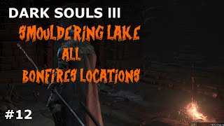 DARK SOULS 3 SMOULDERING LAKE ALL BONFIRES LOCATIONS [upl. by Debbie]