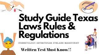 Texas Laws Rules And Regulation Test Must Know [upl. by Takeshi]