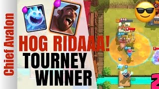 HOW TO WIN TOURNAMENTS WITH TRIFECTA  Clash Royale Tournament Success with Hog Rider [upl. by Ainak]