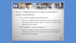 Biba Integrity Model [upl. by Uella]