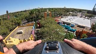 Falcon’s Fury 1st Ride POV  Busch Gardens Tampa Bay [upl. by Bertasi]