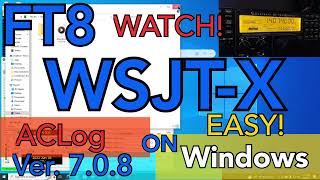 FT8 Logging Super Easy  WSJTX ACLog Integration [upl. by Ettennor]