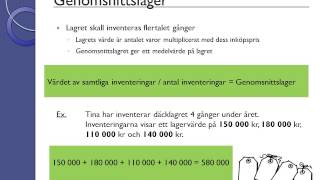 Företagsekonomi 2 Intern ekonomistyrning  Lagret och dess kostnader [upl. by Abigael880]