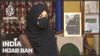 India Hijab ban outrages Muslim students [upl. by Ehsiom]