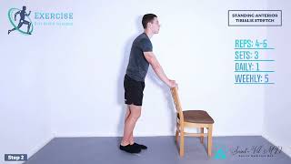 Standing anterior tibialis stretch [upl. by Sergent]